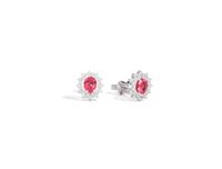 Orecchini Recarlo Donna Camelia in Oro bianco Rubino 0.76 Ct E77CC001/RB - E77CC001/RB